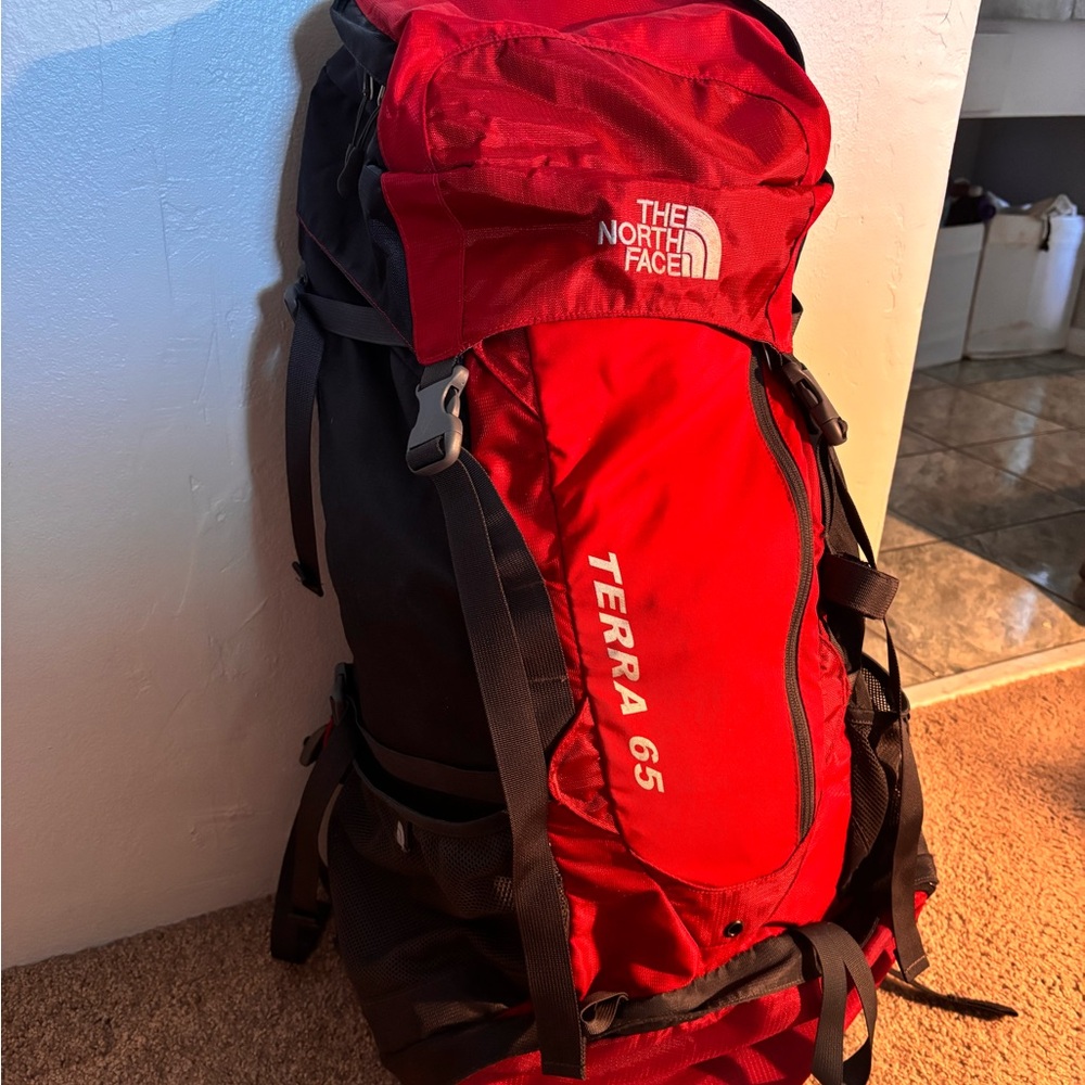 The North Face Terra 65 Red Backpack